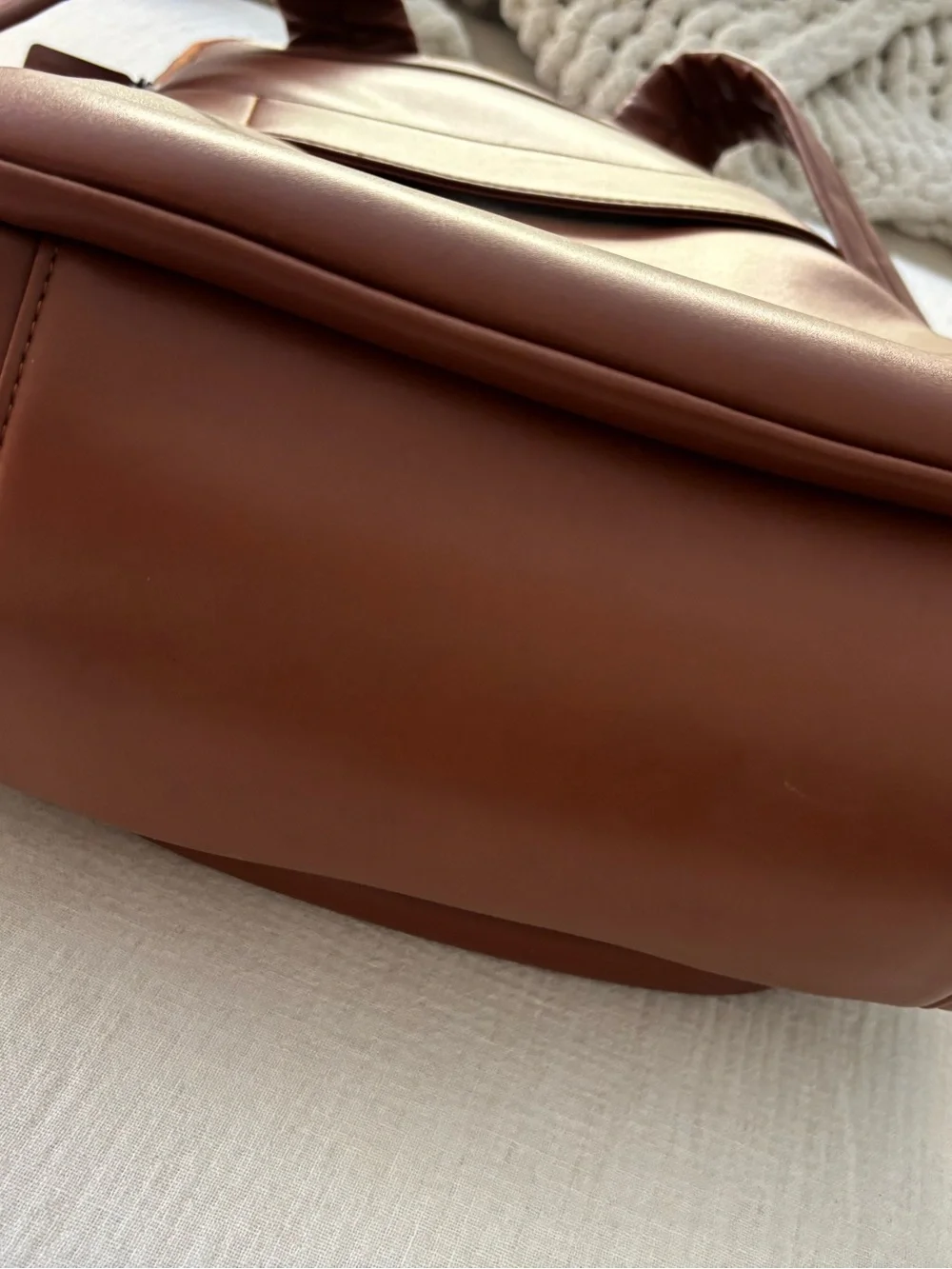 Monos Metro Backpack for Travel in Mahogany Vegan Leather